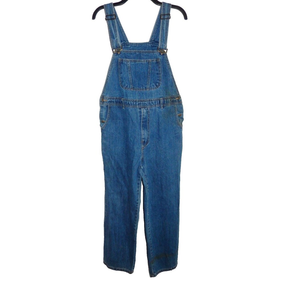 Strawberry Leavs Denim Jean Bib Overalls Women's 33 x 28.5 Obscure Brand